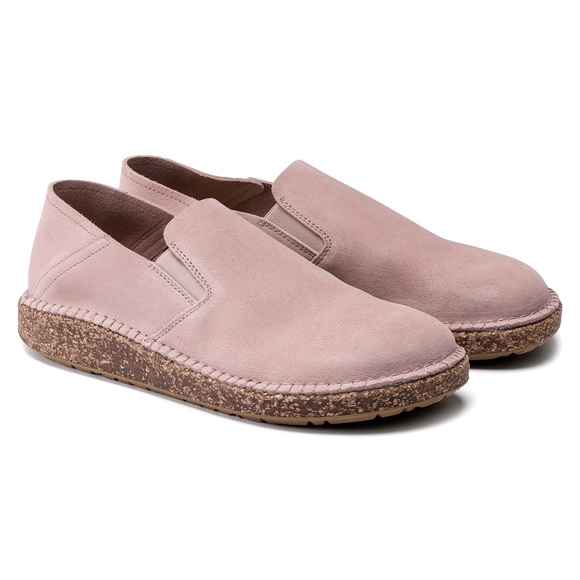 NIB Birkenstock Callan Soft Pink Suede Leather Narrow Width Select Size - Picture 1 of 5